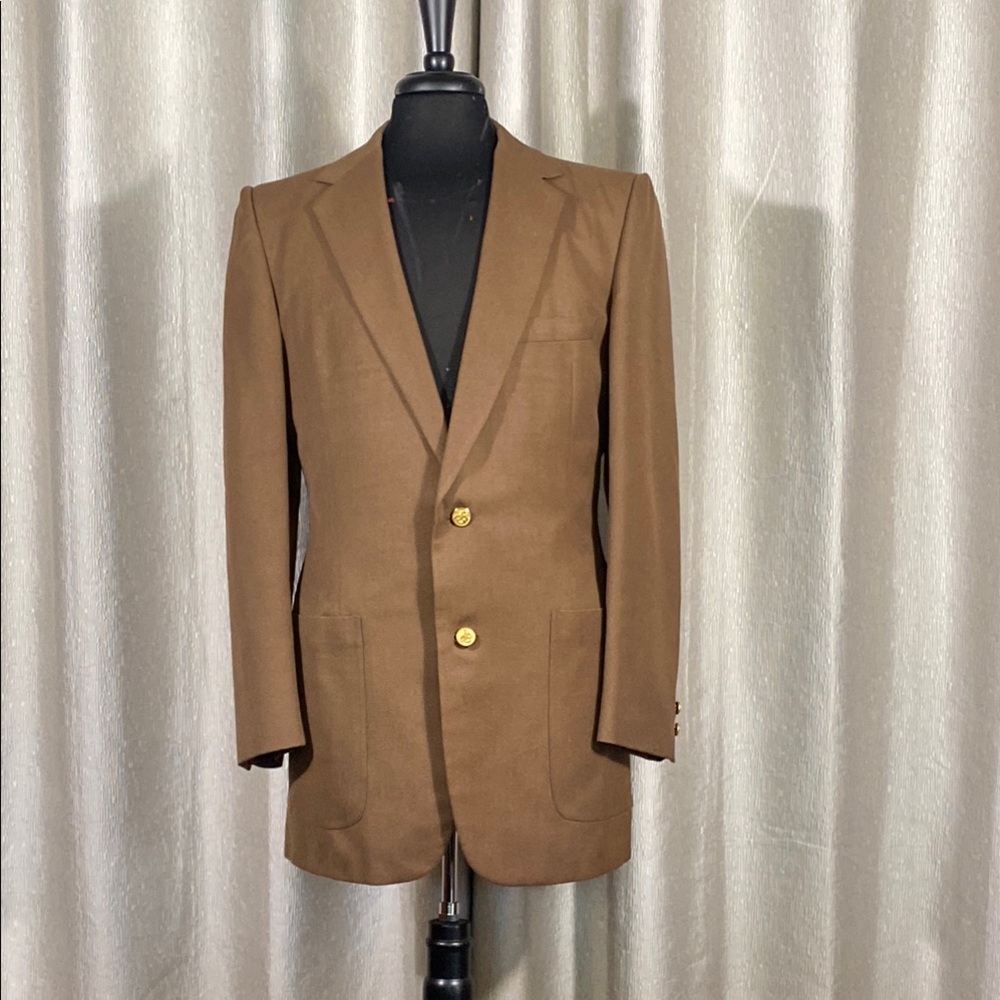 Vintage Geoffrey Beene Brown Blazer Size 44R